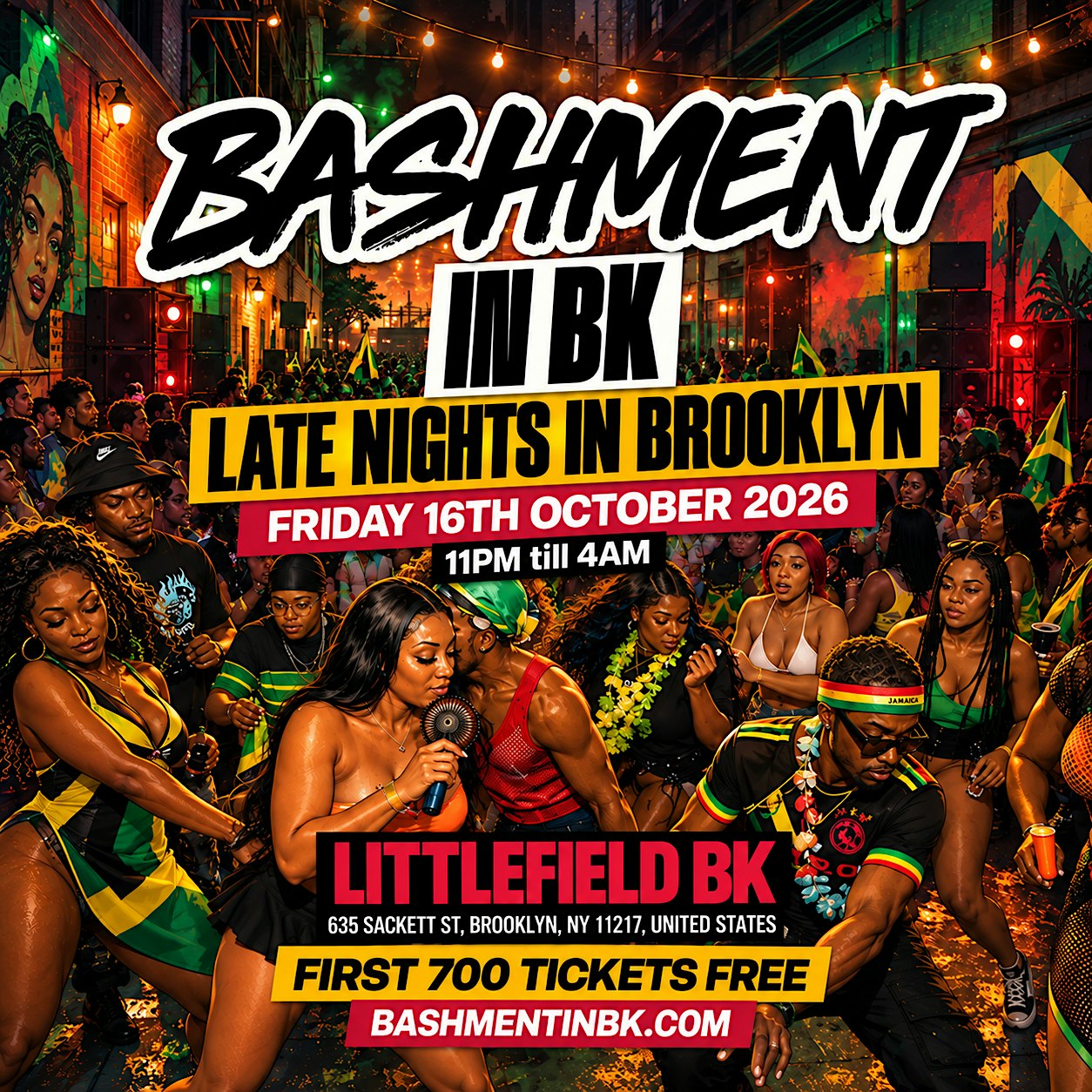 BASHMENT IN BK - Late Night Dancehall & Soca Party (FREE B4 12AM W/TIX)
