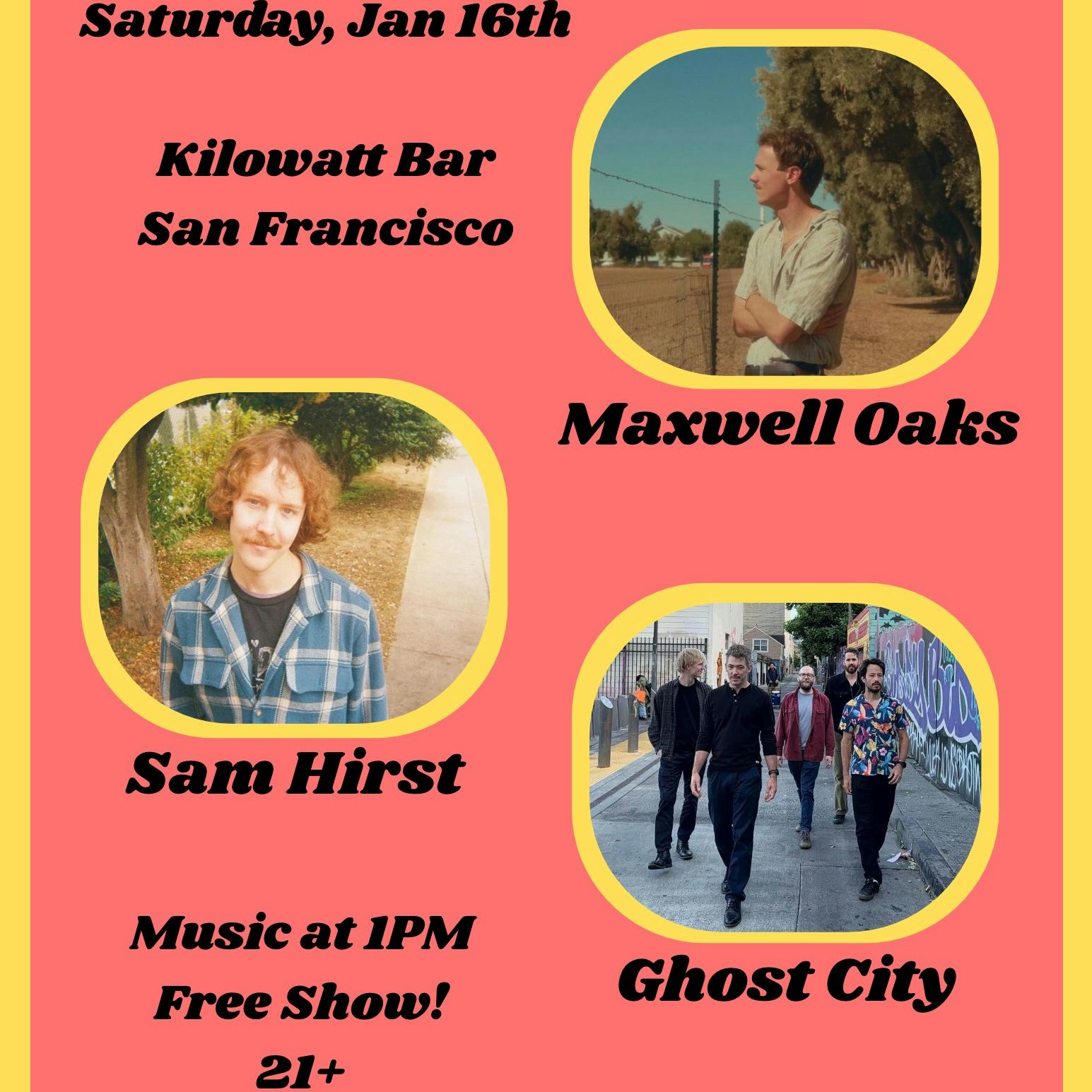 Maxwell Oaks, Sam Hirst and Ghost City