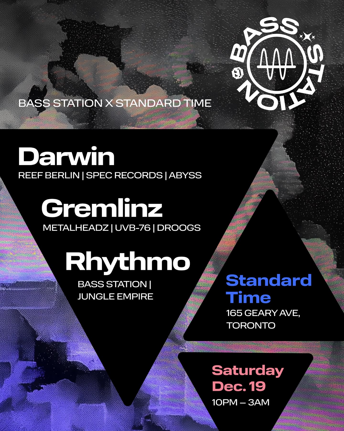 Darwin, Gremlinz and Rhythmo presented by Bass Station x Standard Time