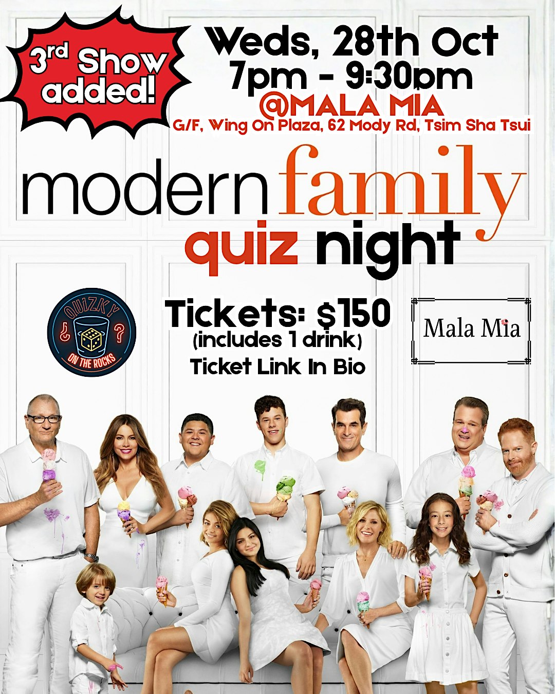 Modern Family Quiz Night (3rd Show) @ Mala Mia