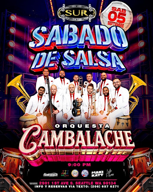 Sabado de Salsa con  Orquesta Cambalache - Club Sur