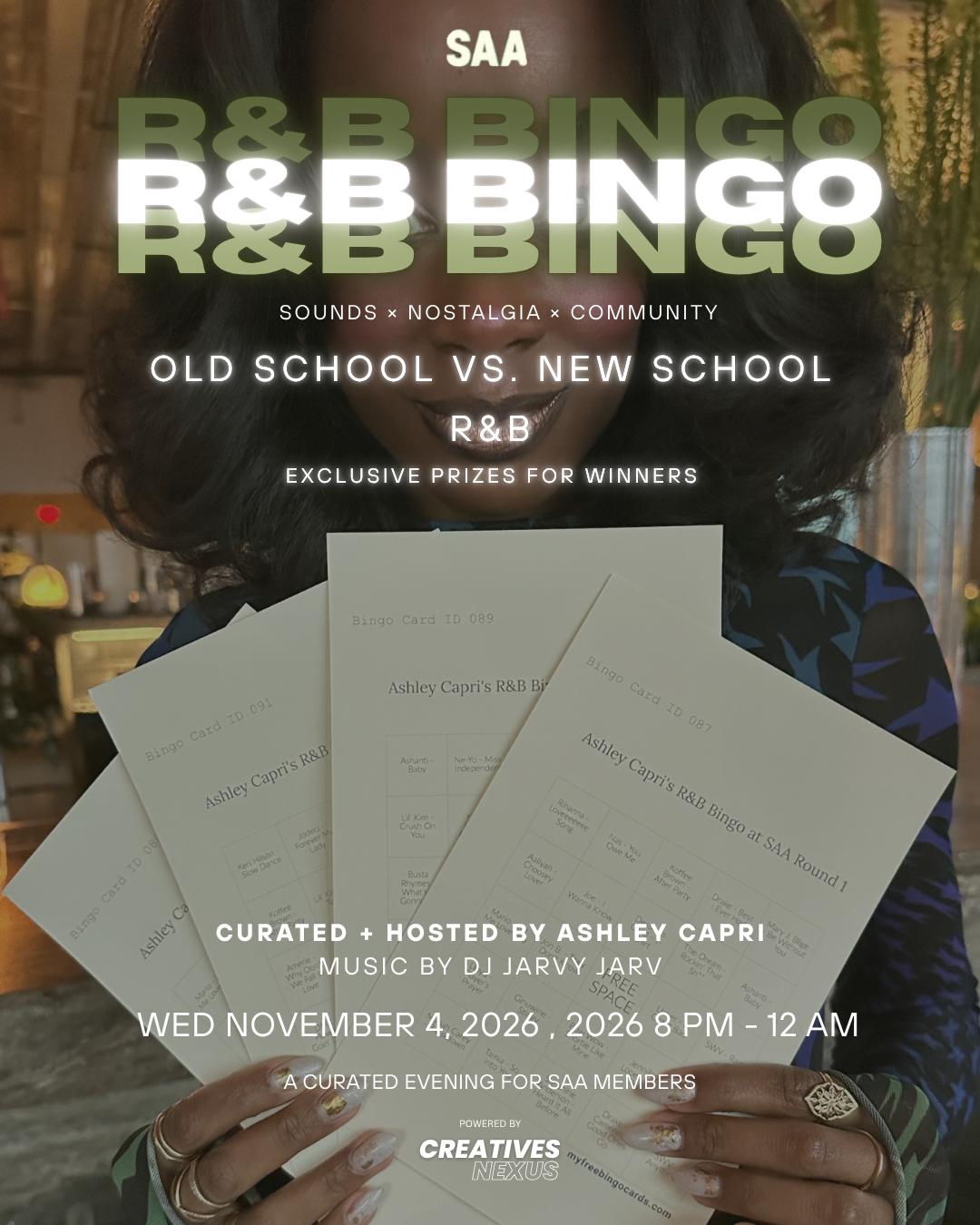 Ashley Capri’s R&B Bingo November 2026