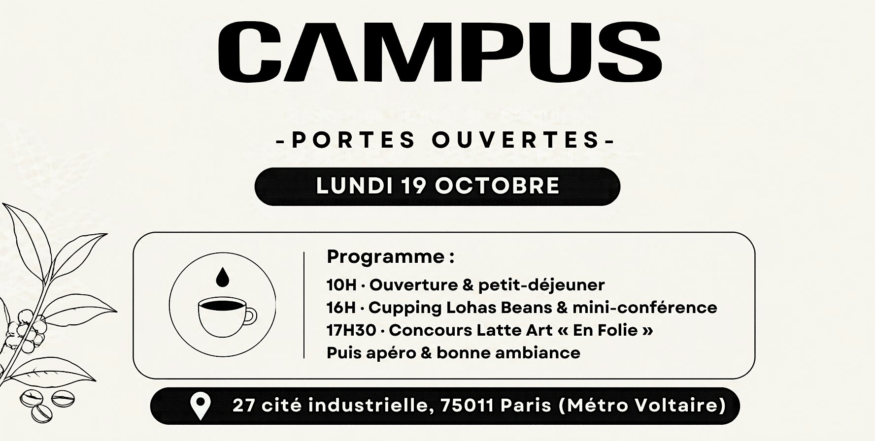 Portes ouvertes Campus ! ☕
