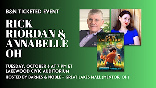 Rick Riordan & Annabelle Oh celebrate THE WILD ZONE: CAMP HALF-BLOOD w/ B&N