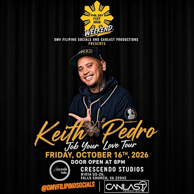 PHIL DAY FEST Weekend: Keith Pedro "Job Your Love" Comedy Tour