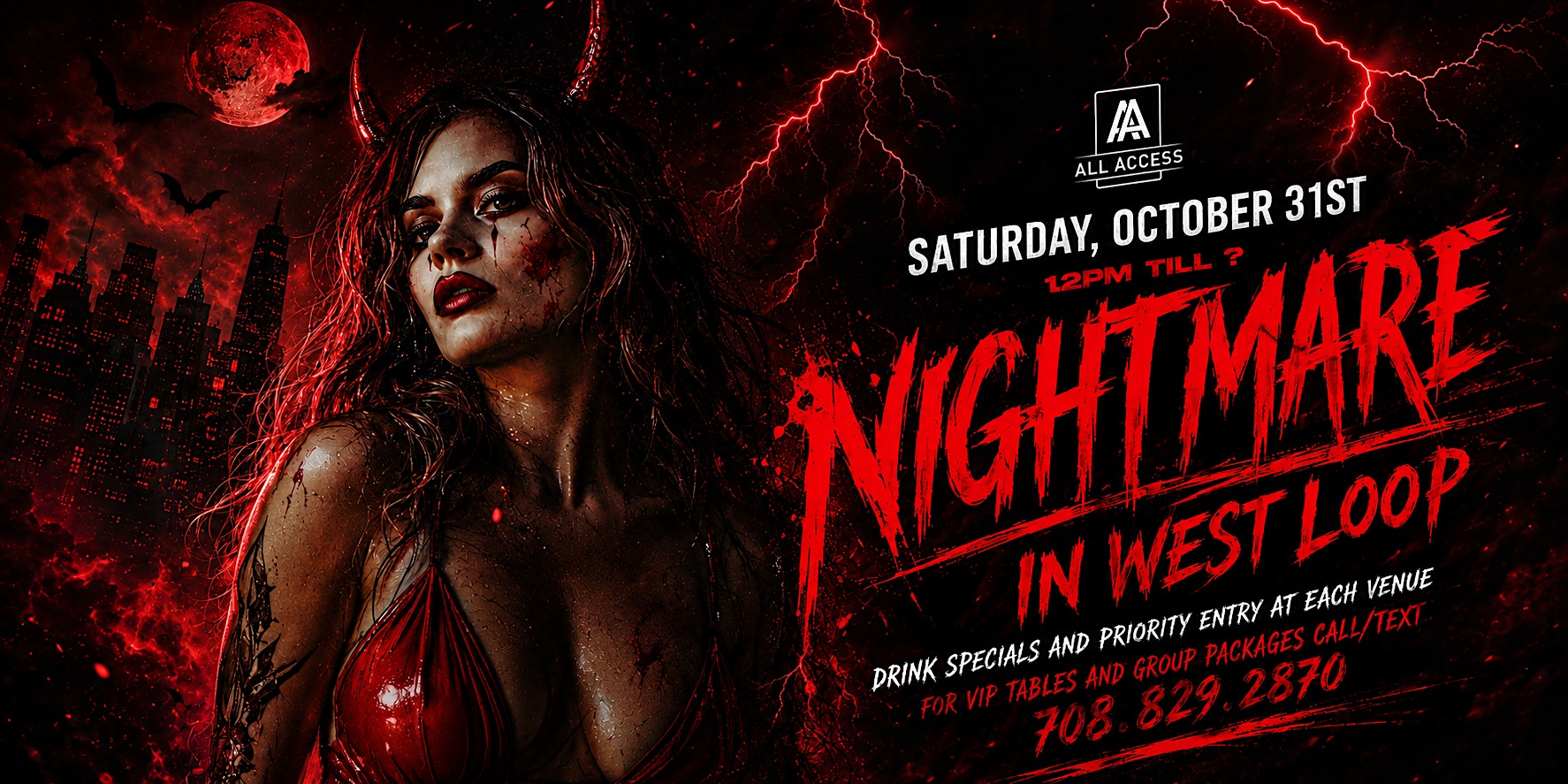 NIGHTMARE IN WEST LOOP - Chicago's BIGGEST Halloween Bar Crawl