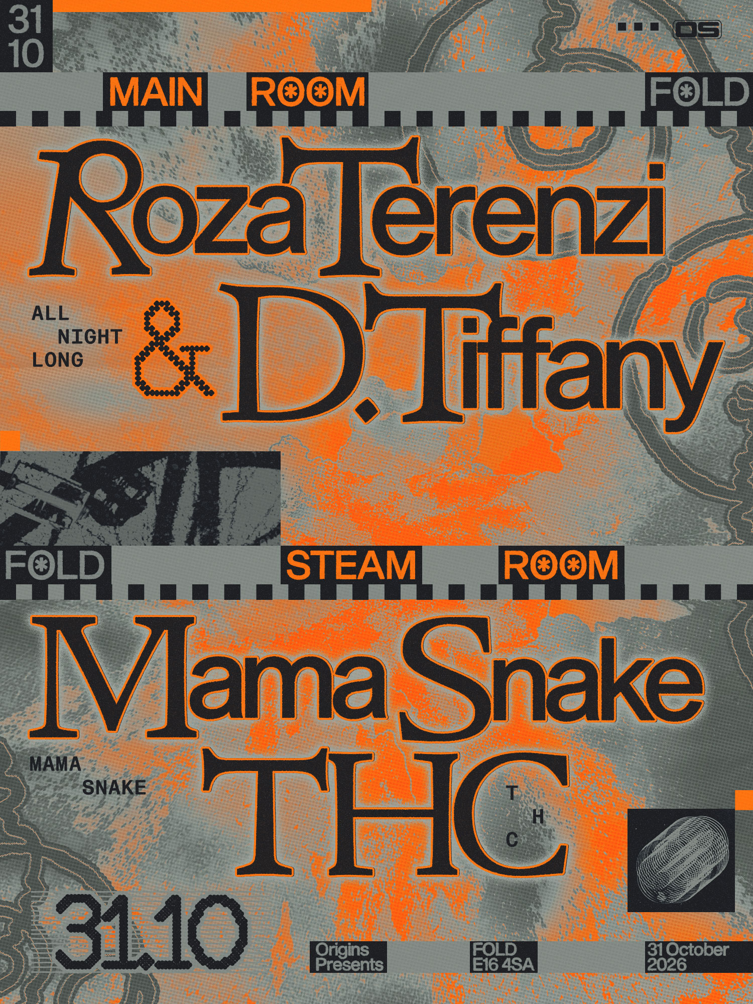 Origins: Roza Terenzi & D. Tiffany (All Night Long) + Mama Snake, THC