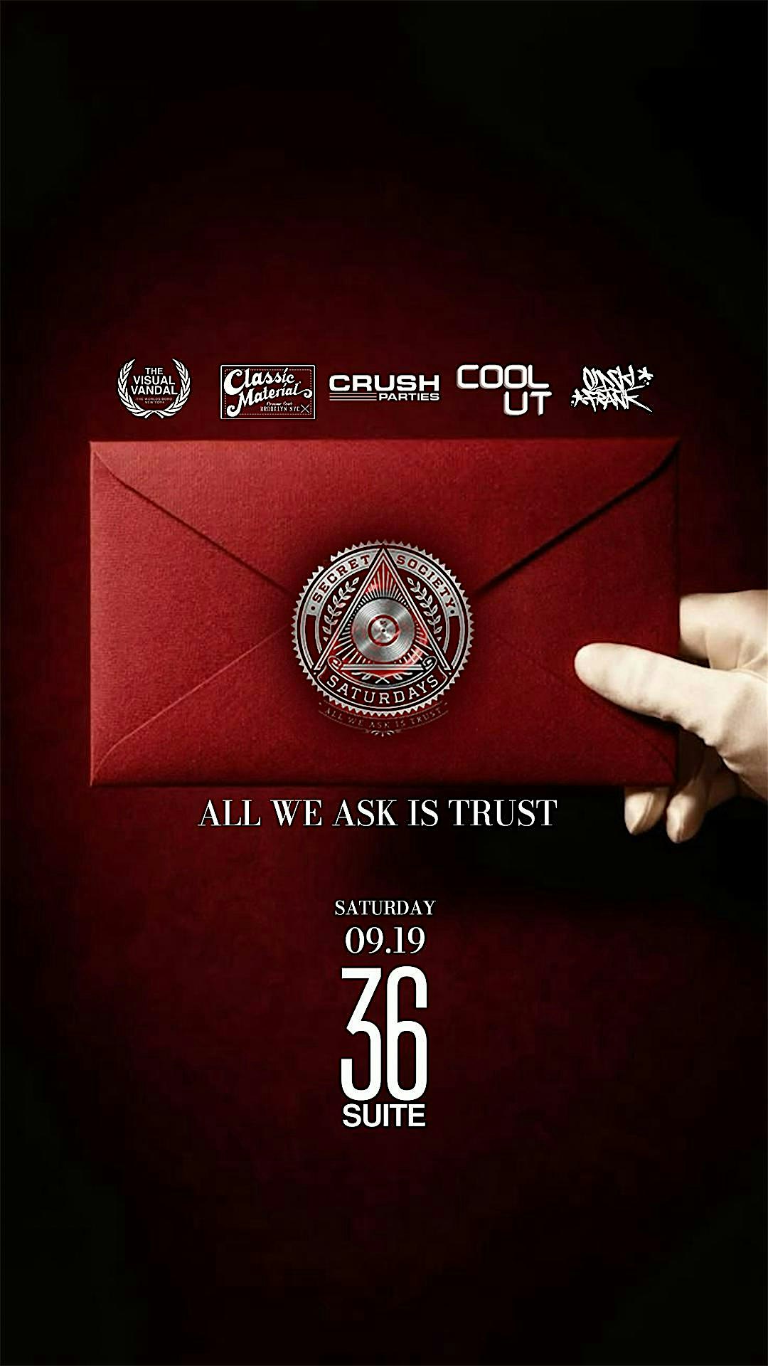 SECRET SOCIETY SATURDAYS AT SUITE 36