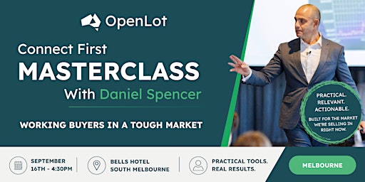 OpenLot Sales Masterclass with Dan Spencer | Sept 16 [VIC]