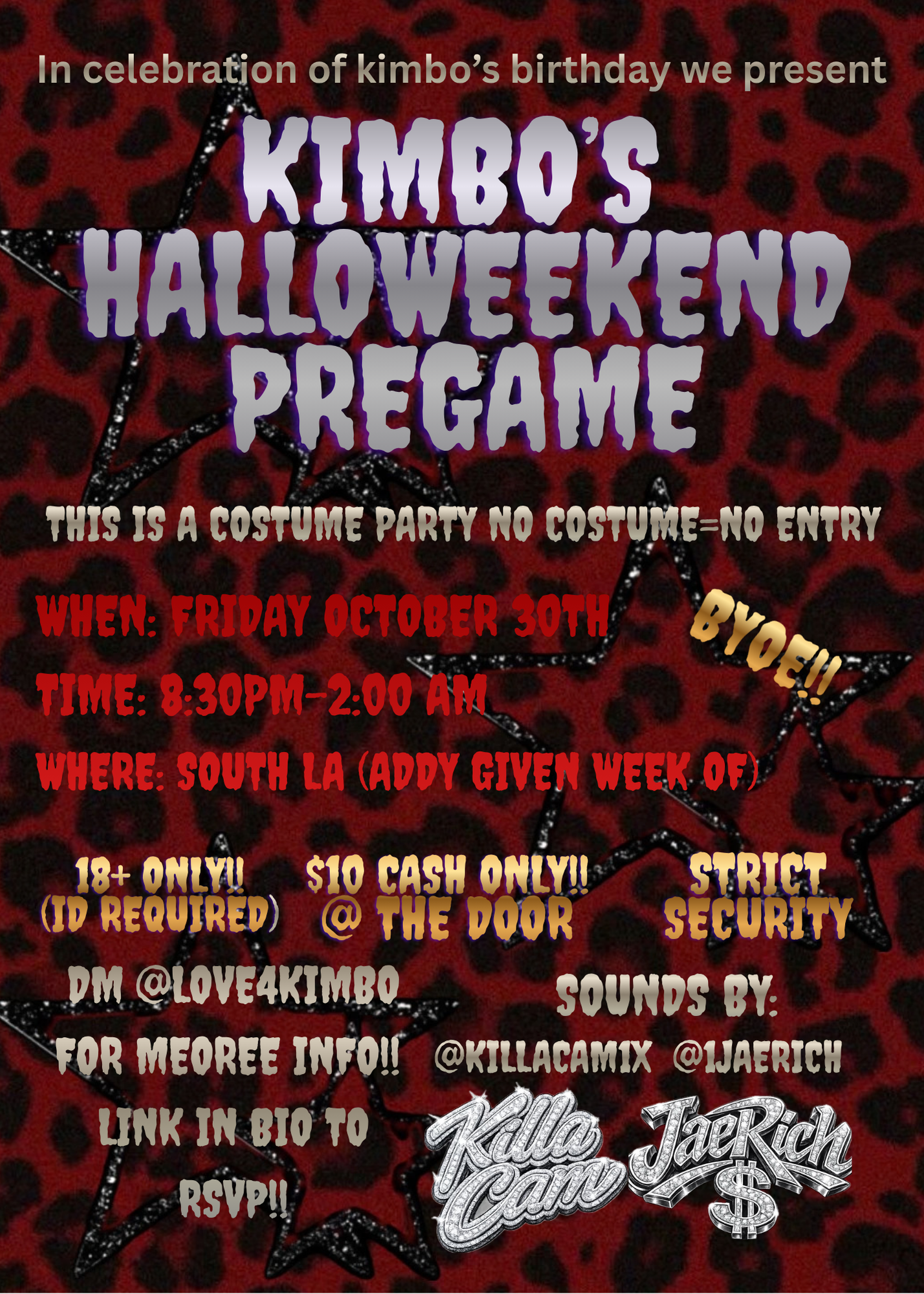 KIMBO’s HALLOWEEKEND Pregame