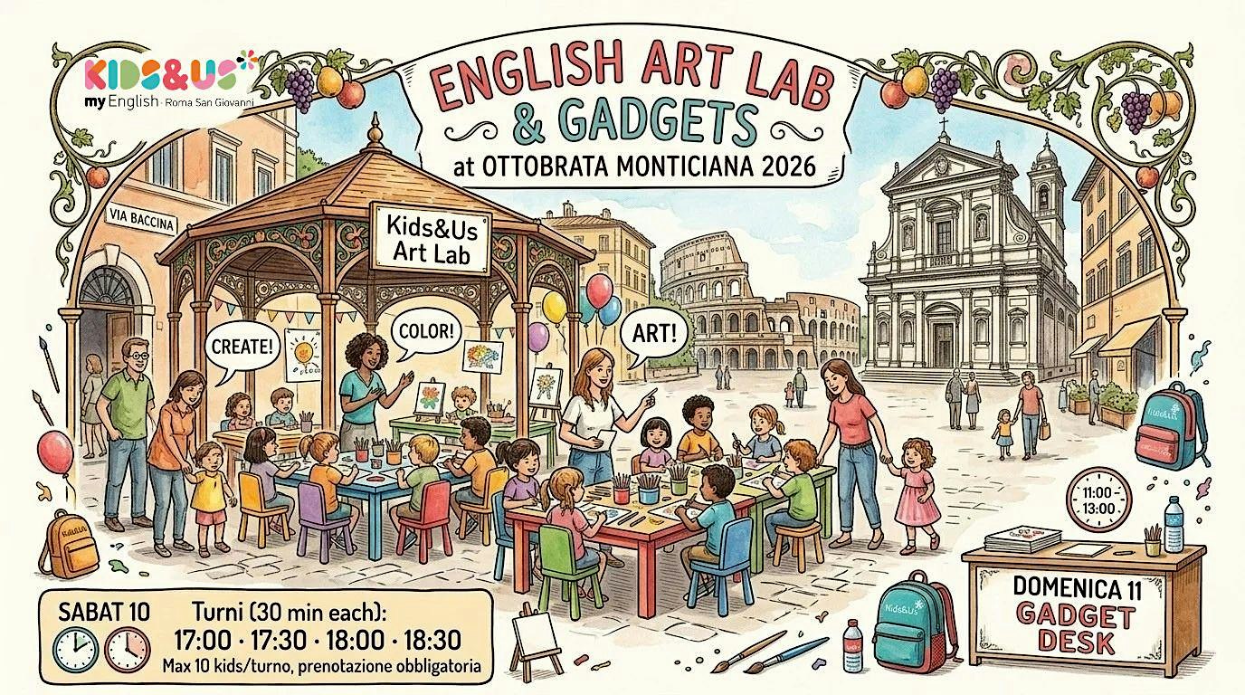 English Art Lab per Bambini: Colori e Creatività a Monti! (con Kids&Us)