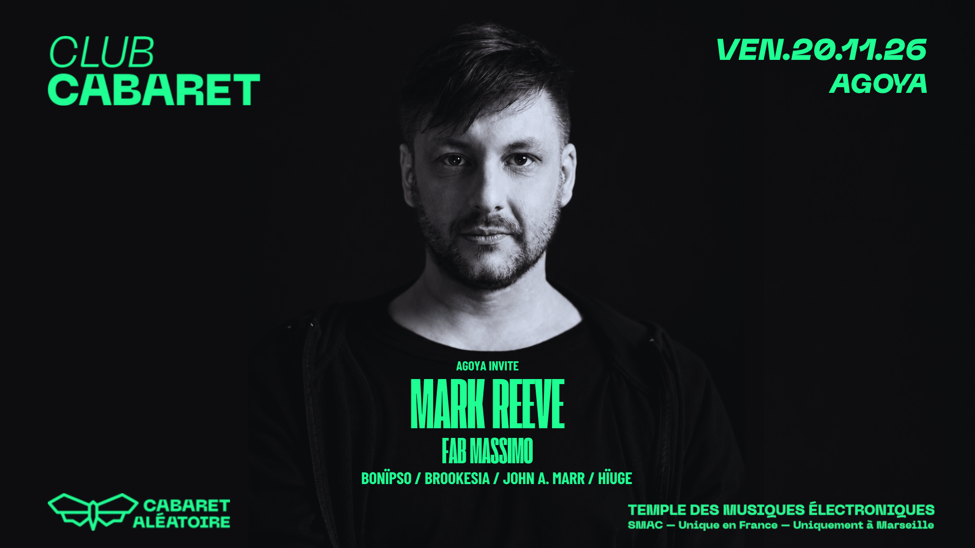 Club Cabaret: Agoya Invite Mark Reeve