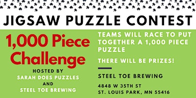 Team CHALLENGE Jigsaw Puzzle Contest at Steel Toe Brewing - October 2026