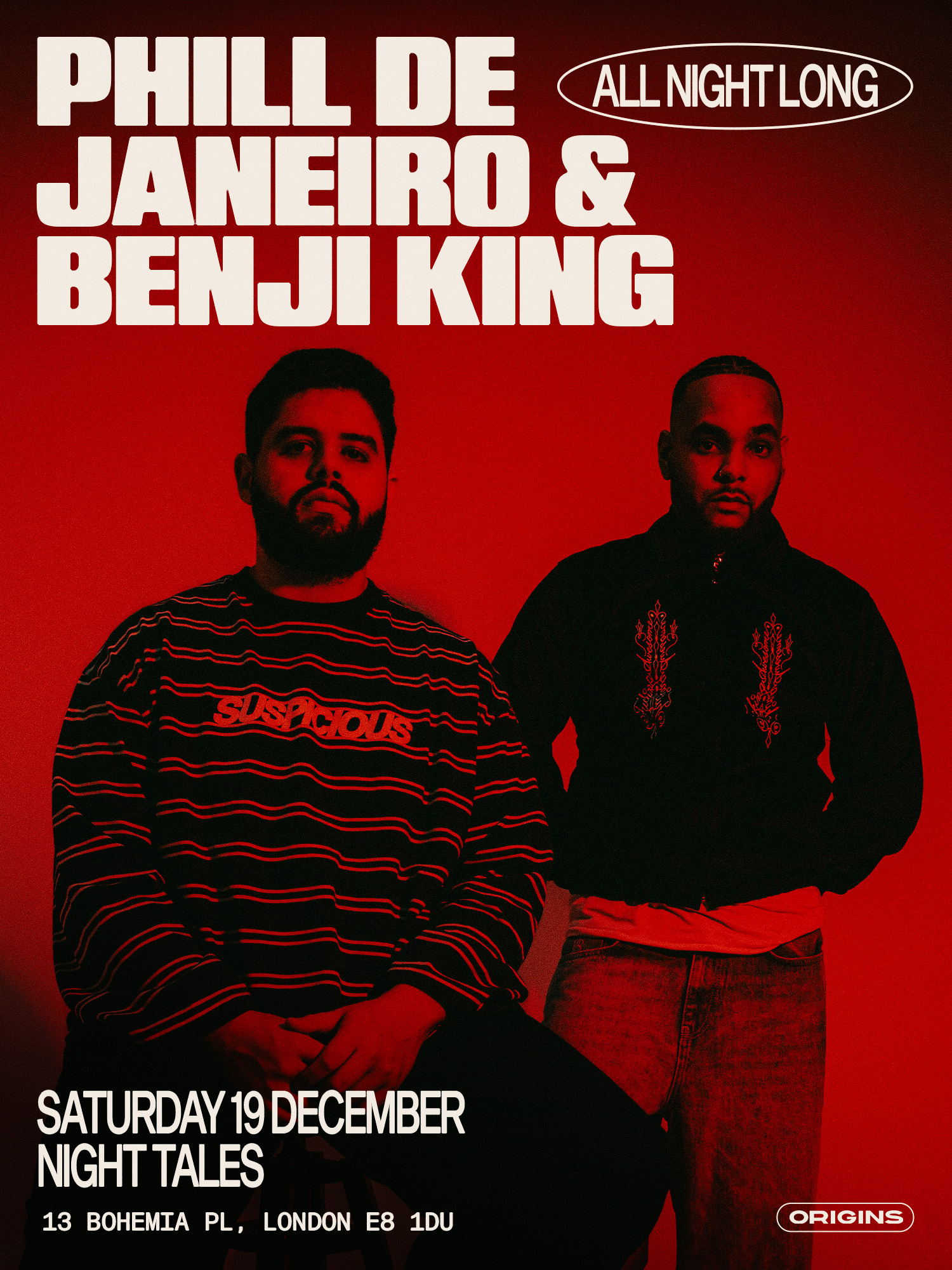 Origins: Phill de Janeiro & Benji King [All Night Long]