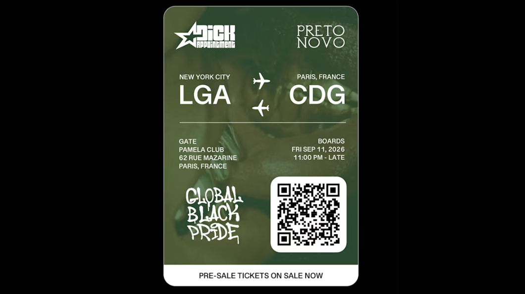 Preto Novo X D*Ck Appointment: Global Black Pride
