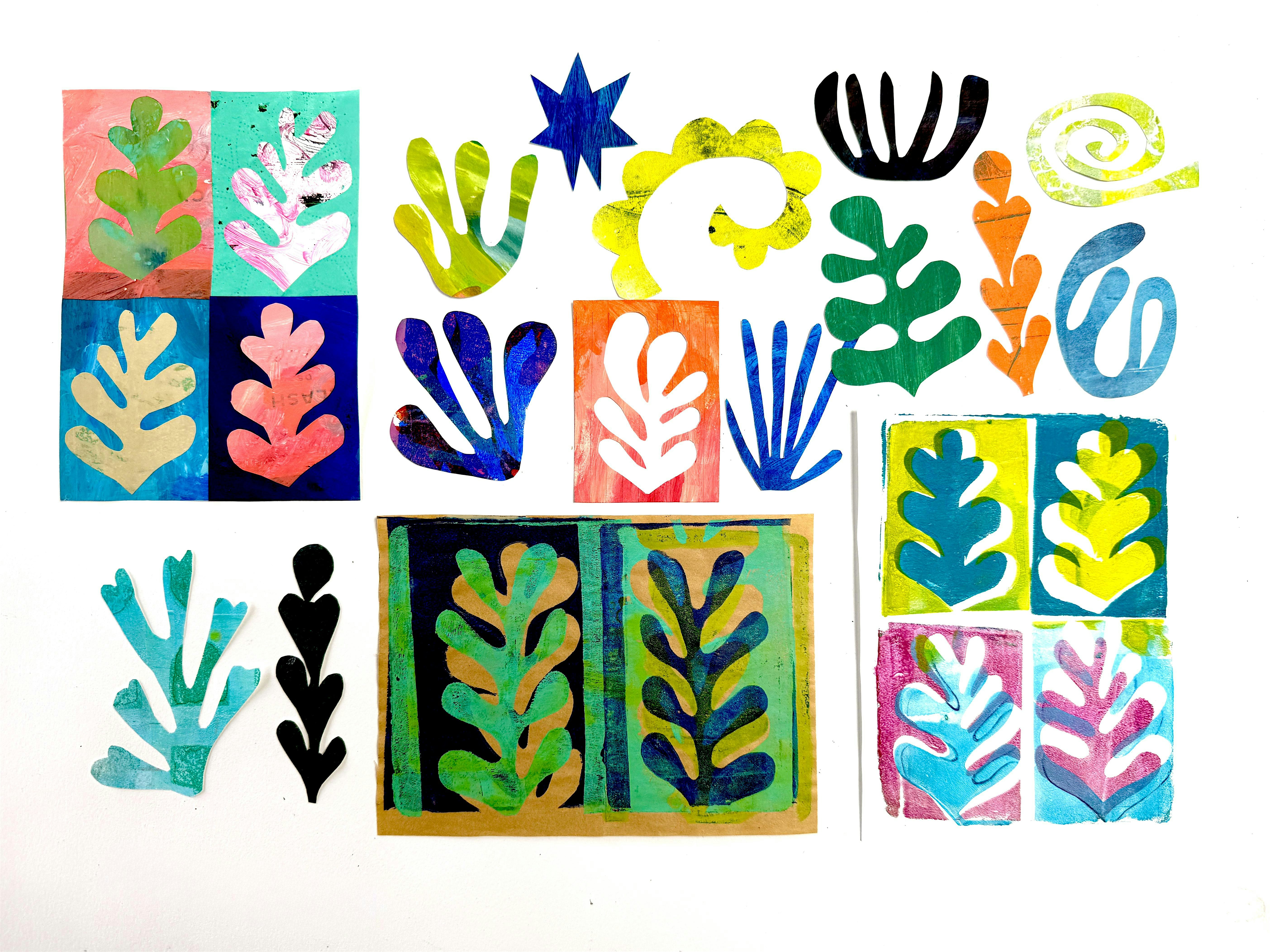 Gel Plate Printing & Collage Workshop: inspired by the art of Henri Matisse