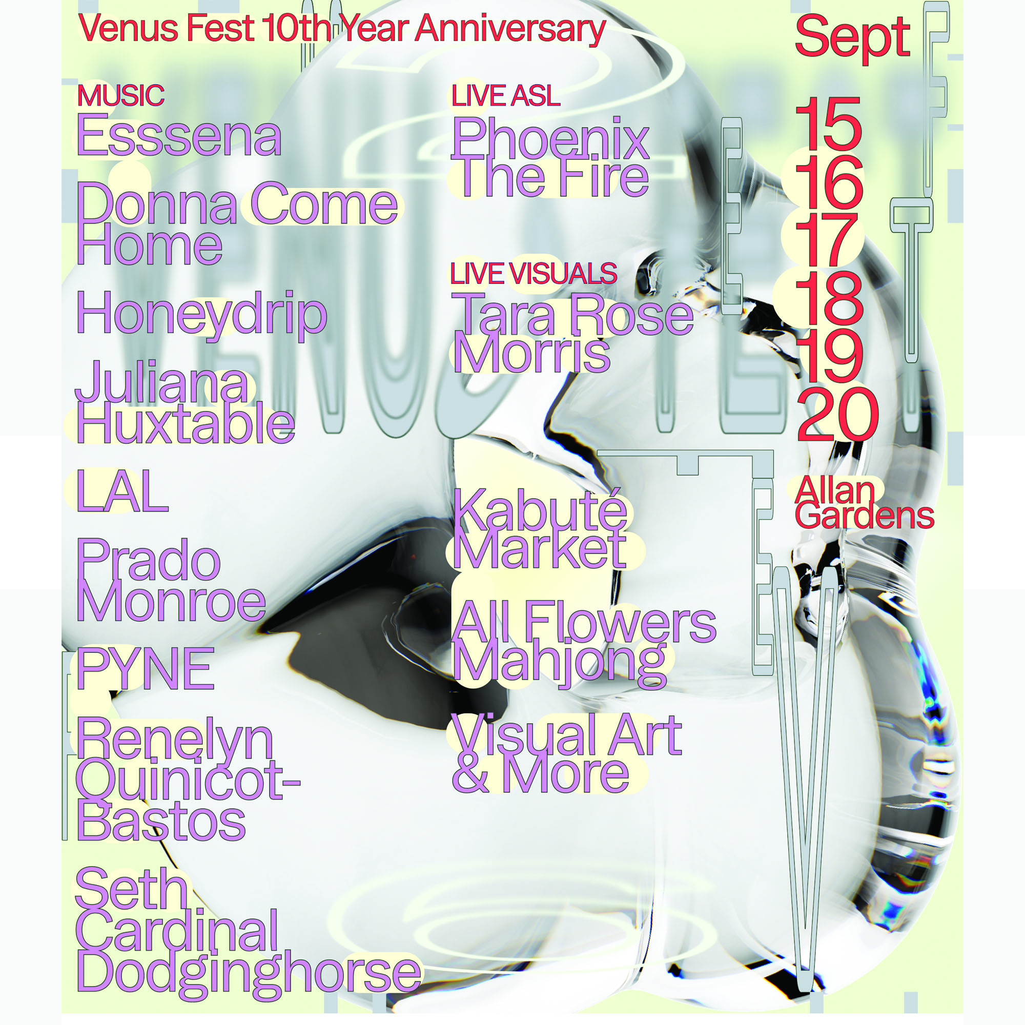 Venus Fest Day 02: Donna Come Home, Honeydrip & Juliana Huxtable