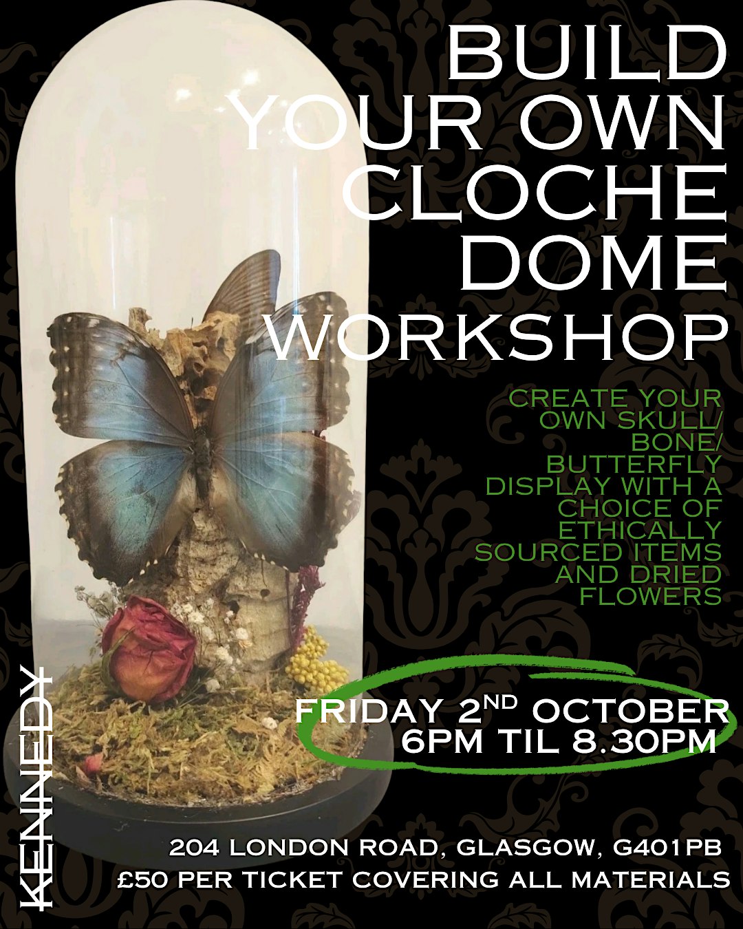 Build your own cloche dome workshop | taxidermy
