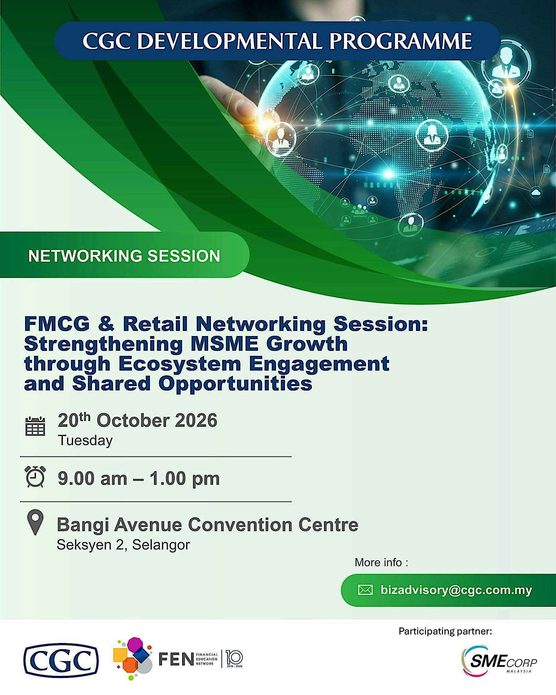 CGC Networking Session, 20 October 2026