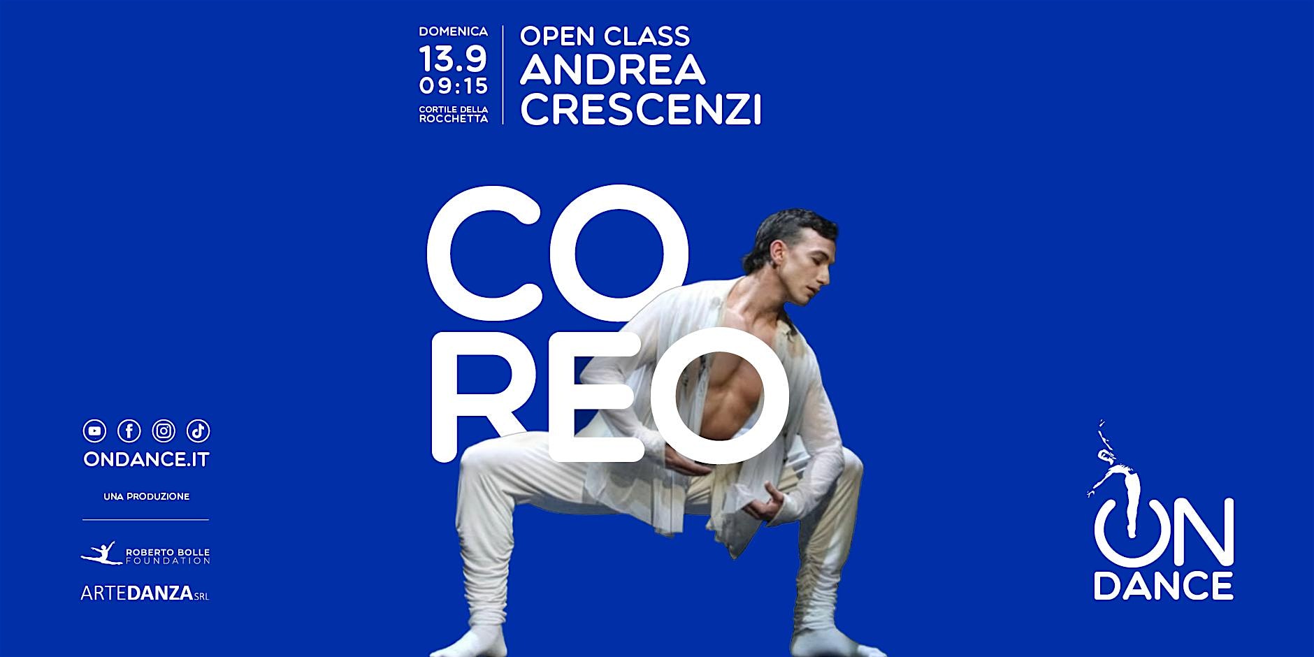 OnDance - Laboratorio coreografico con Andrea Crescenzi