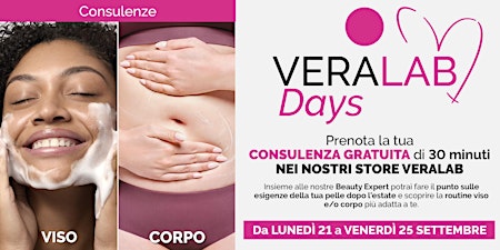 Veralab Days presso Store Veralab Milano Cordusio| 21-22-23-24-25 Settembre