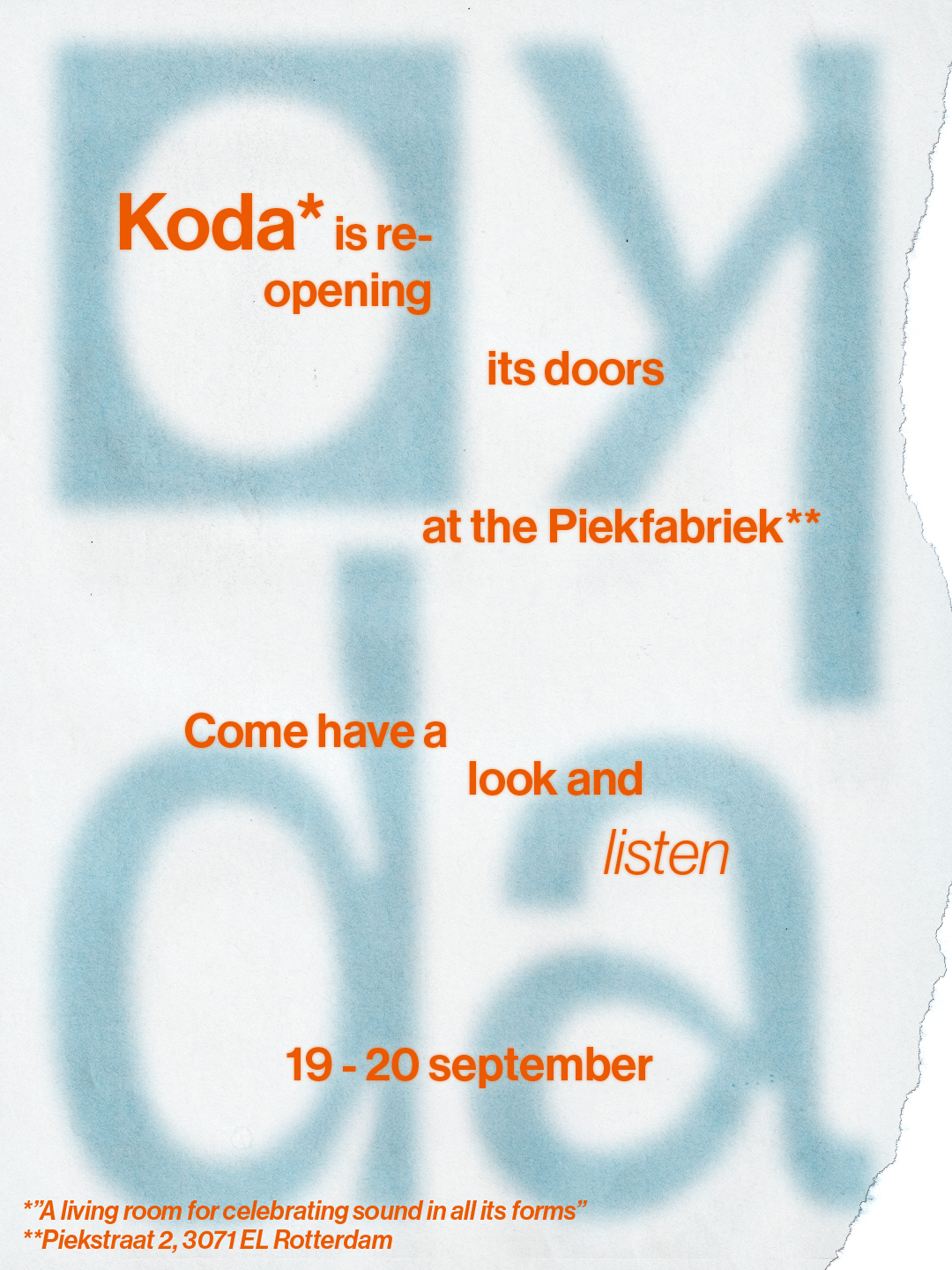 Koda: The Re-opening Weekend