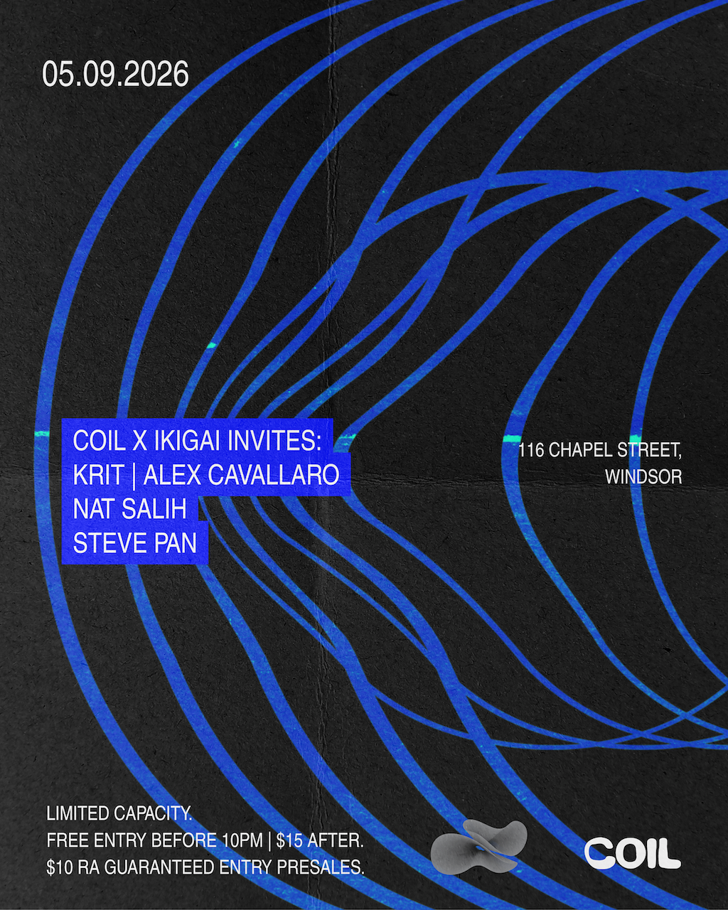 Coil X IKIGAI Invite: Krit, Alex Cavallaro, Nat Salih, Steve Pan