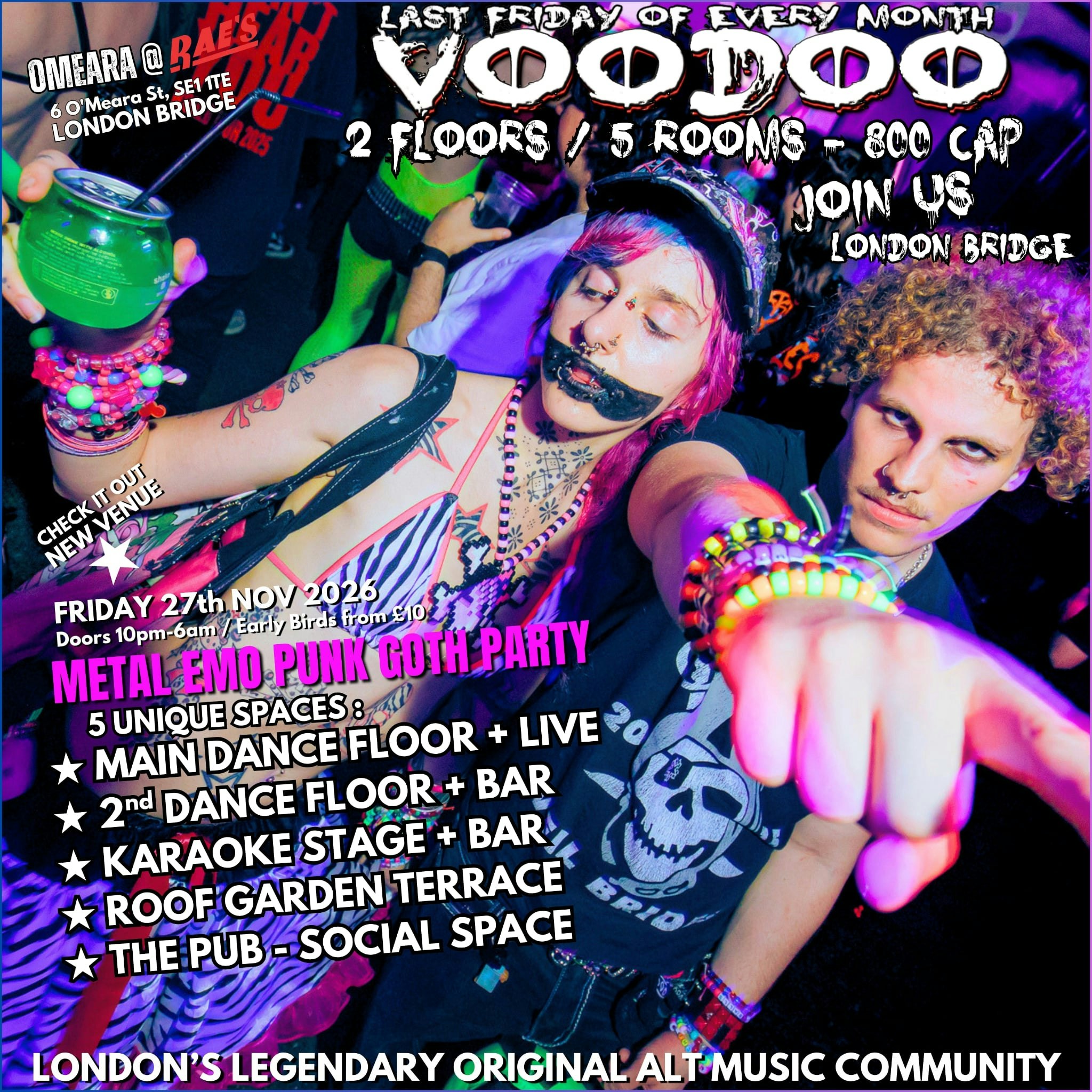 VoODOO★LoNDON <Metal Emo Punk Party> Nov' 2026 -ft