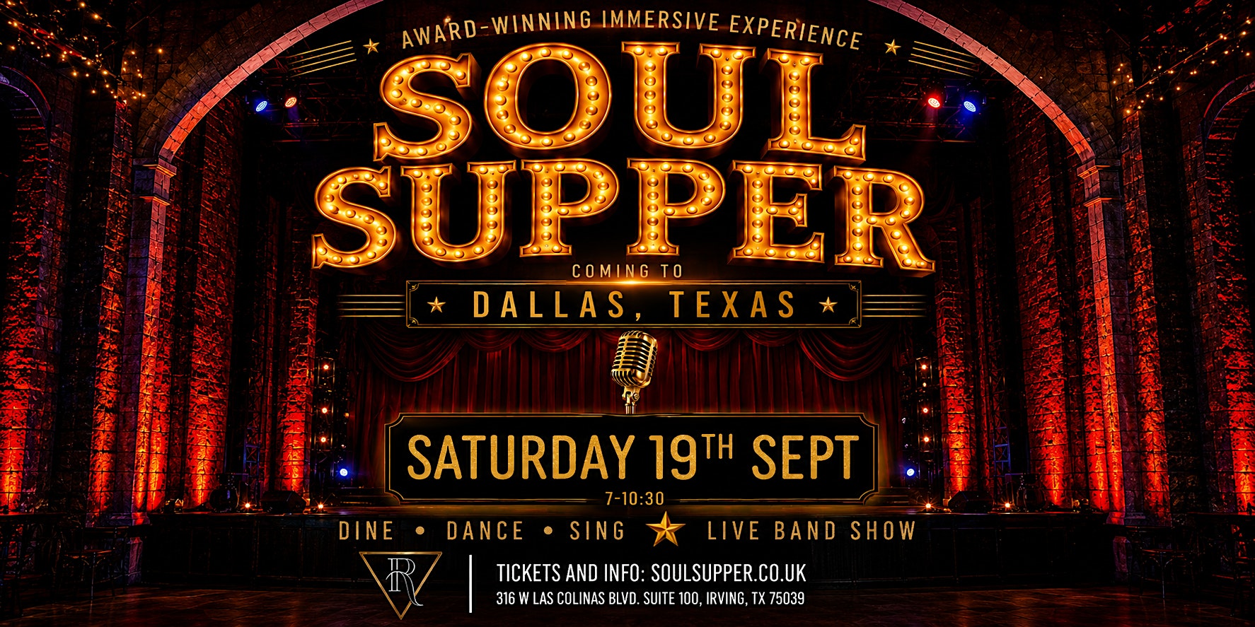 SOUL SUPPER — DALLAS TX DEBUT | FINAL TICKETS TUESDAY (Sept 1st 2026)