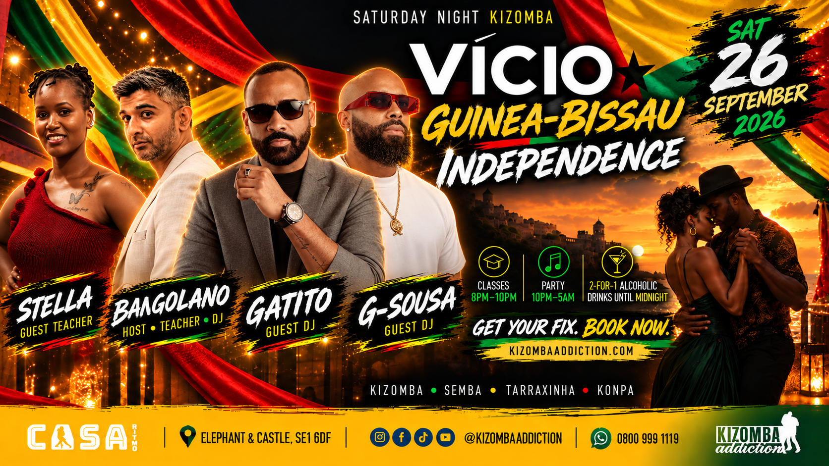 VÍCIO: Guinea-Bissau Independence — Kizomba Celebration