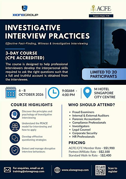 Investigative Interview Practices Course (PEACE Model) - Xione Group