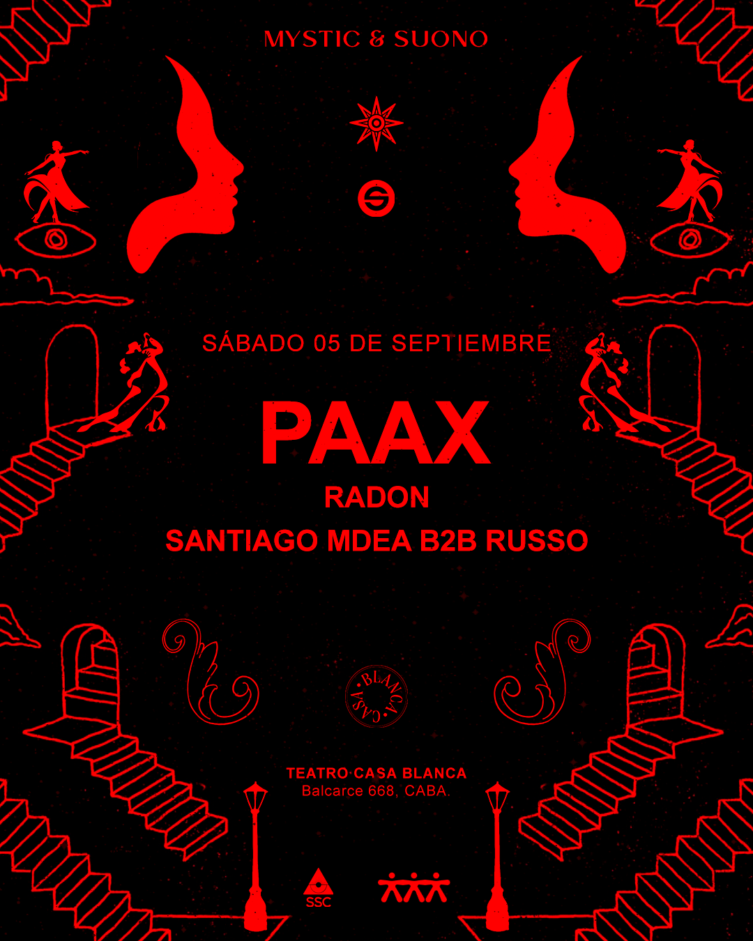 Paax - Suono and Mystic, Casa Blanca San Telmo