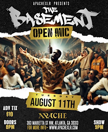 The Basement: Live Hip-Hop and RnB Open Mic