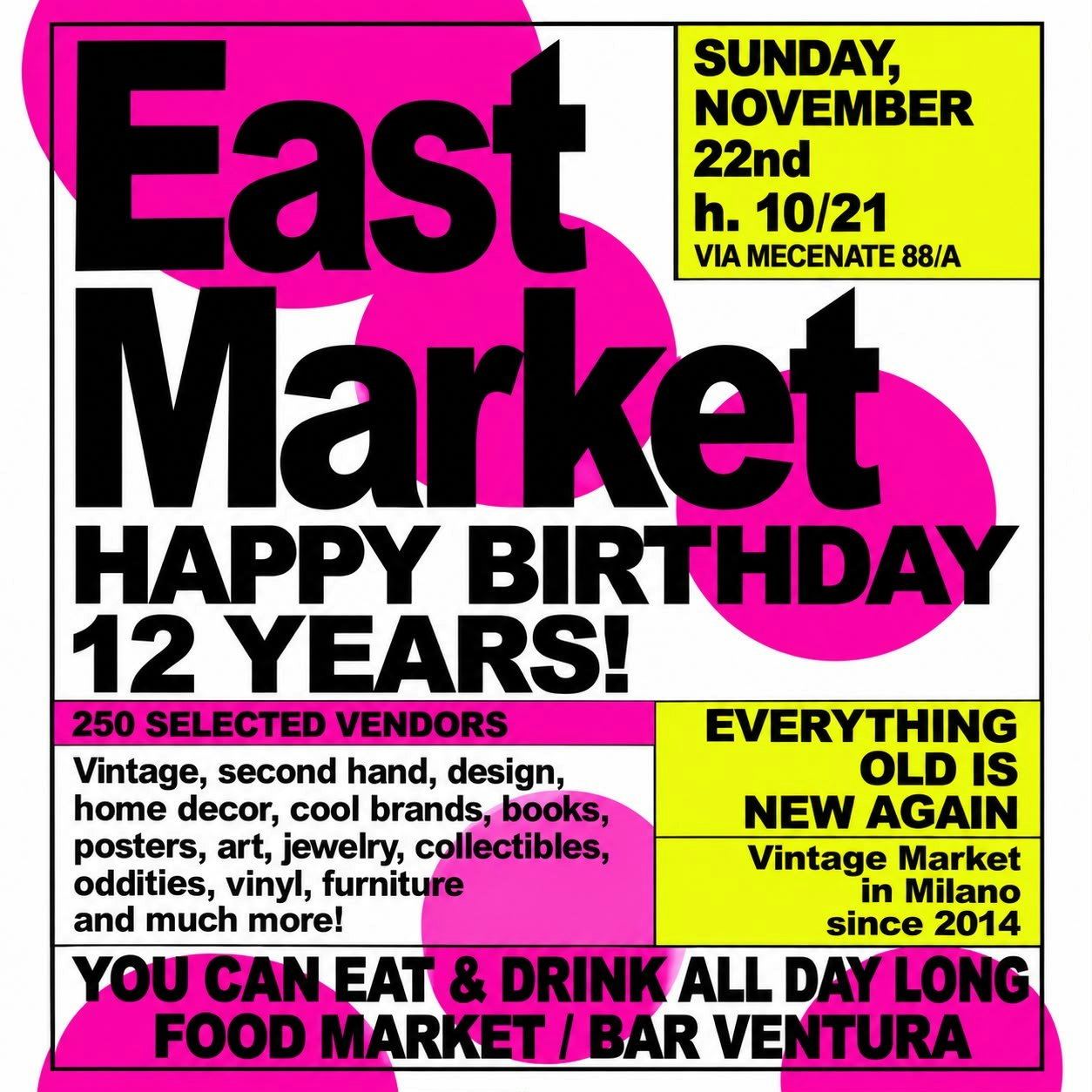 East Market - Happy Birthday! 12 years