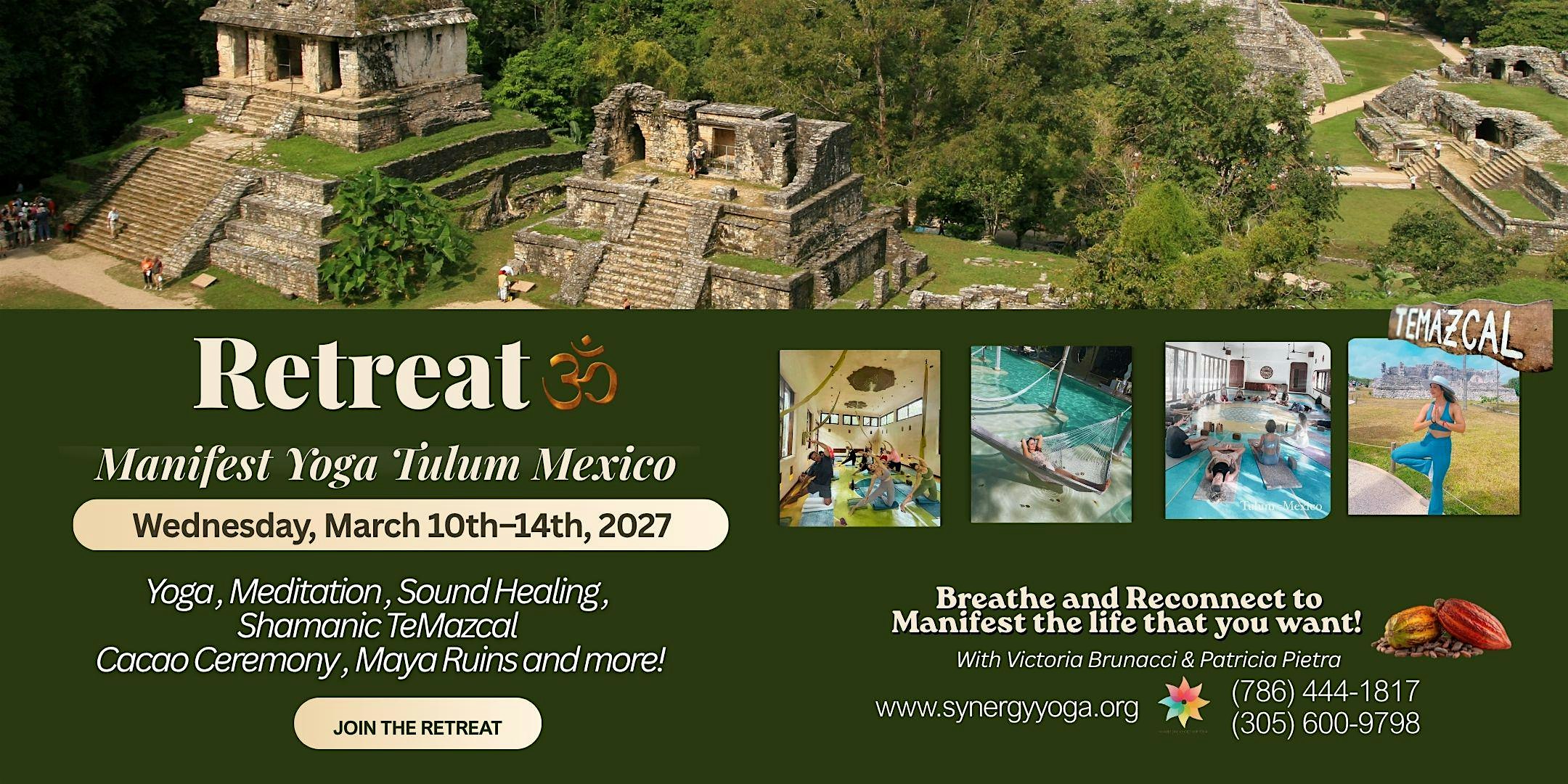 Manifest Yoga Retreat Tulum | March 10th–14th, 2027