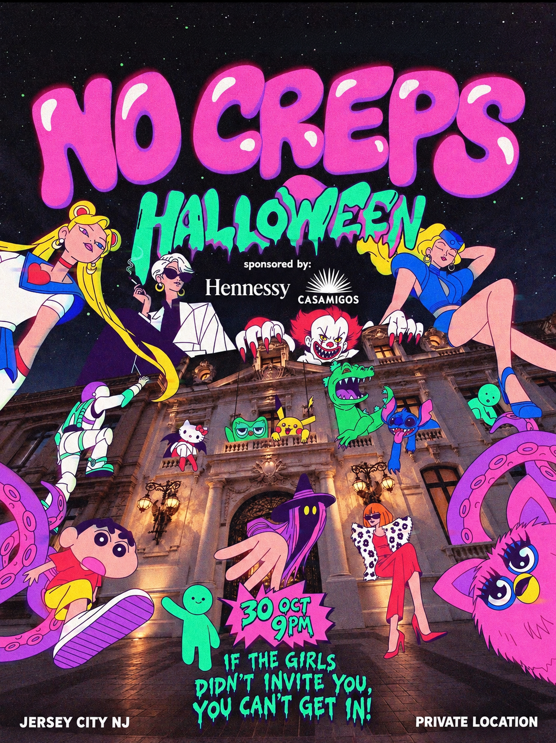 NO CREEPS ALLOWED!  Halloween Party!