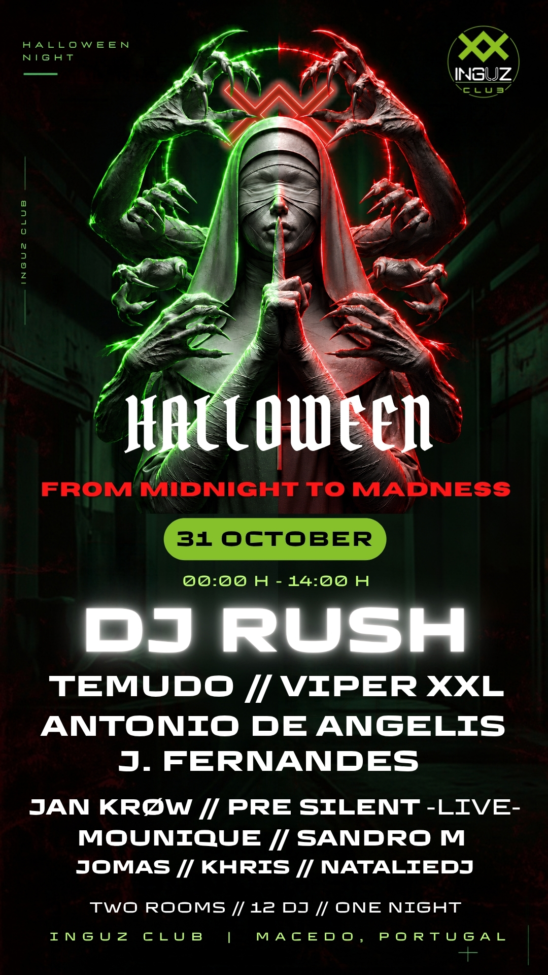 HALLOWEEN - 31 OCTUBRE - FROM MIDNIGHT TO MADNESS