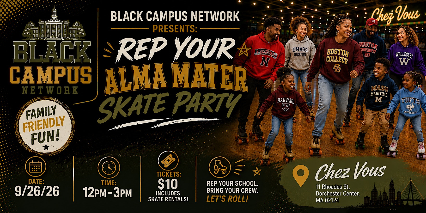 Rep Your Alma Mater Skate Party