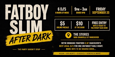 FATBOY SLIM AFTER DARK