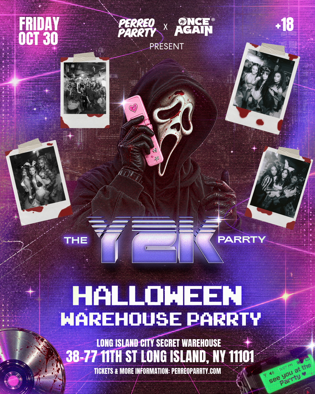 THE Y2K HALLOWEEN PARRTY - Secret Warehouse NYC | 18+