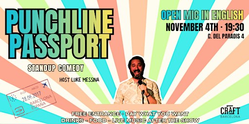 Passport Punchline: English Comedy Night at Craft Bar (pre-fringe special)