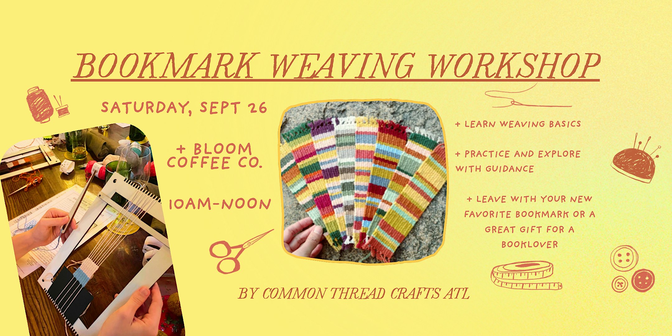 Bookmark Weaving Art Class for Adults | BeginnerFriendly Craft Night in ATL