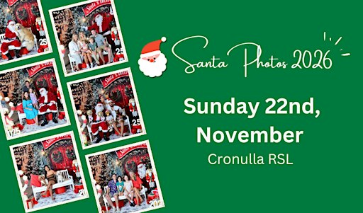 2026 SANTA PHOTOS - CRONULLA RSL (November 22nd)