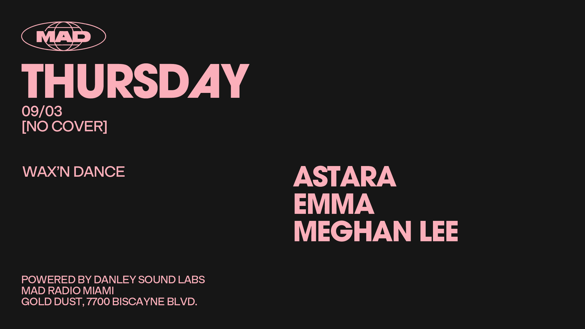 Wax'n Dance: Astara / Emma / Meghan Lee
