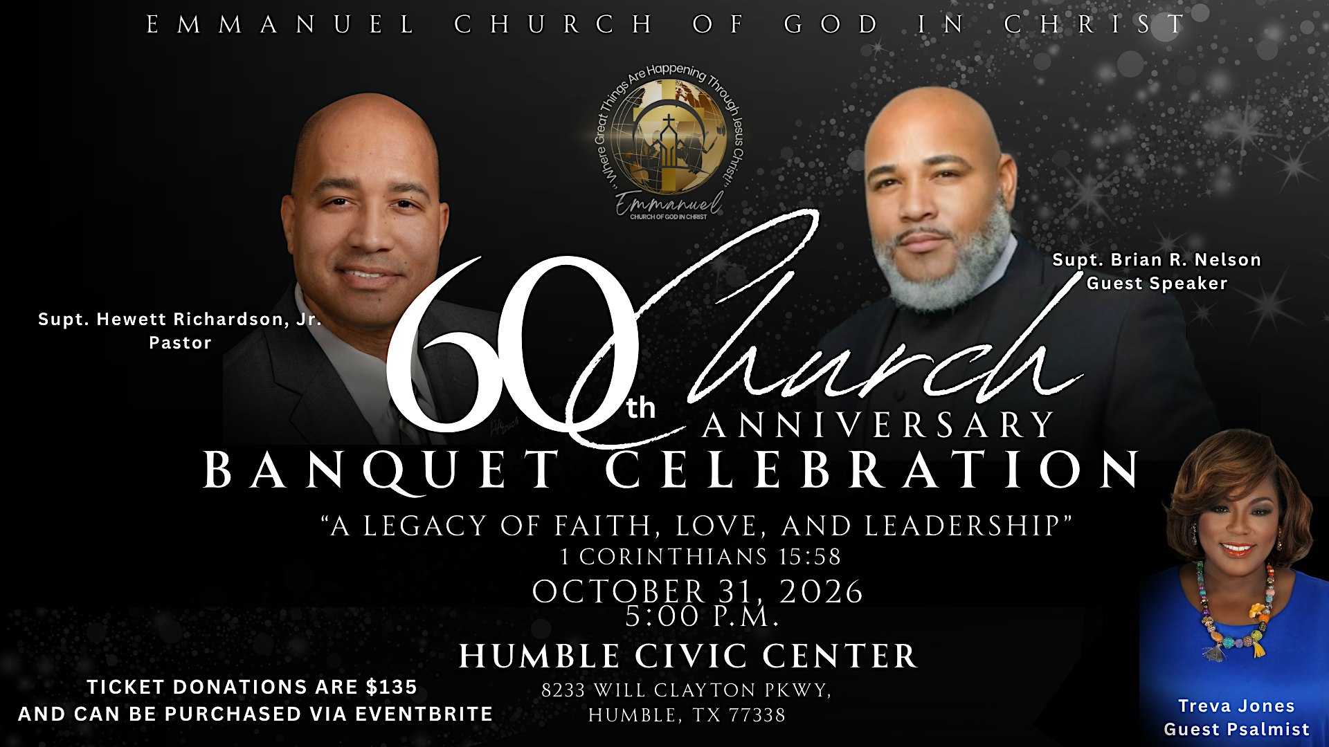 Emmanuel Church of God in Christ 60th Church Anniversary Banquet