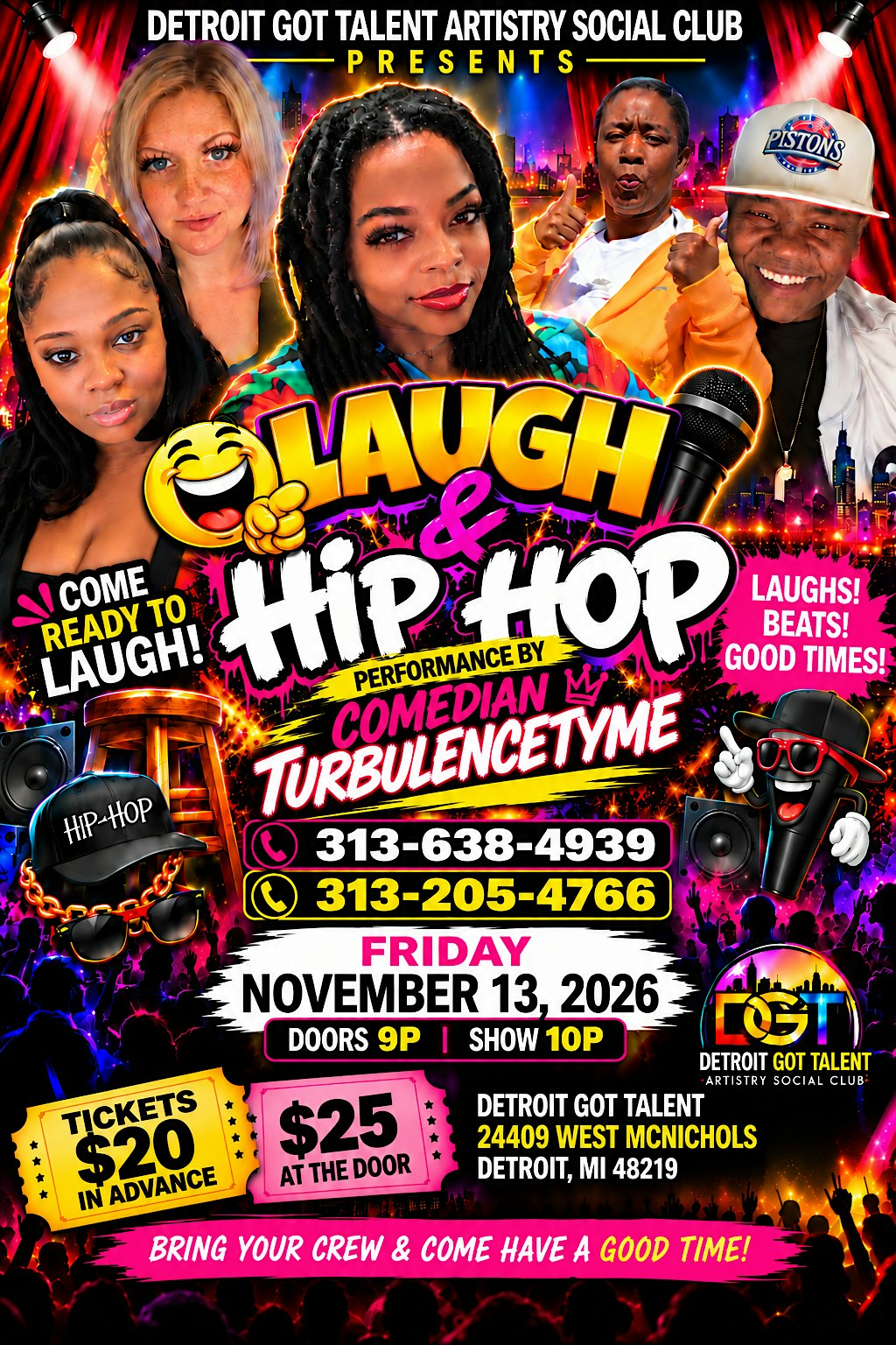 LAUGH & HIP HOP DETROIT NOVEMBER 2026