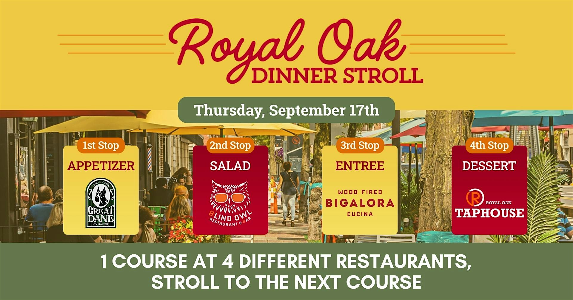Royal Oak Dinner Stroll - September 17