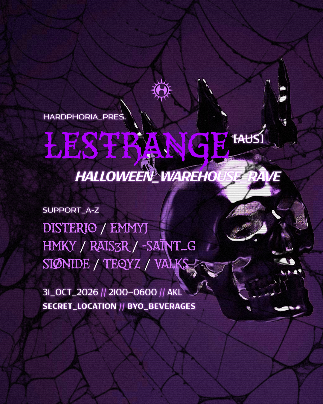 Hardphoria: LESTRANGE [AUS] HALLOWEEN WAREHOUSE RAVE