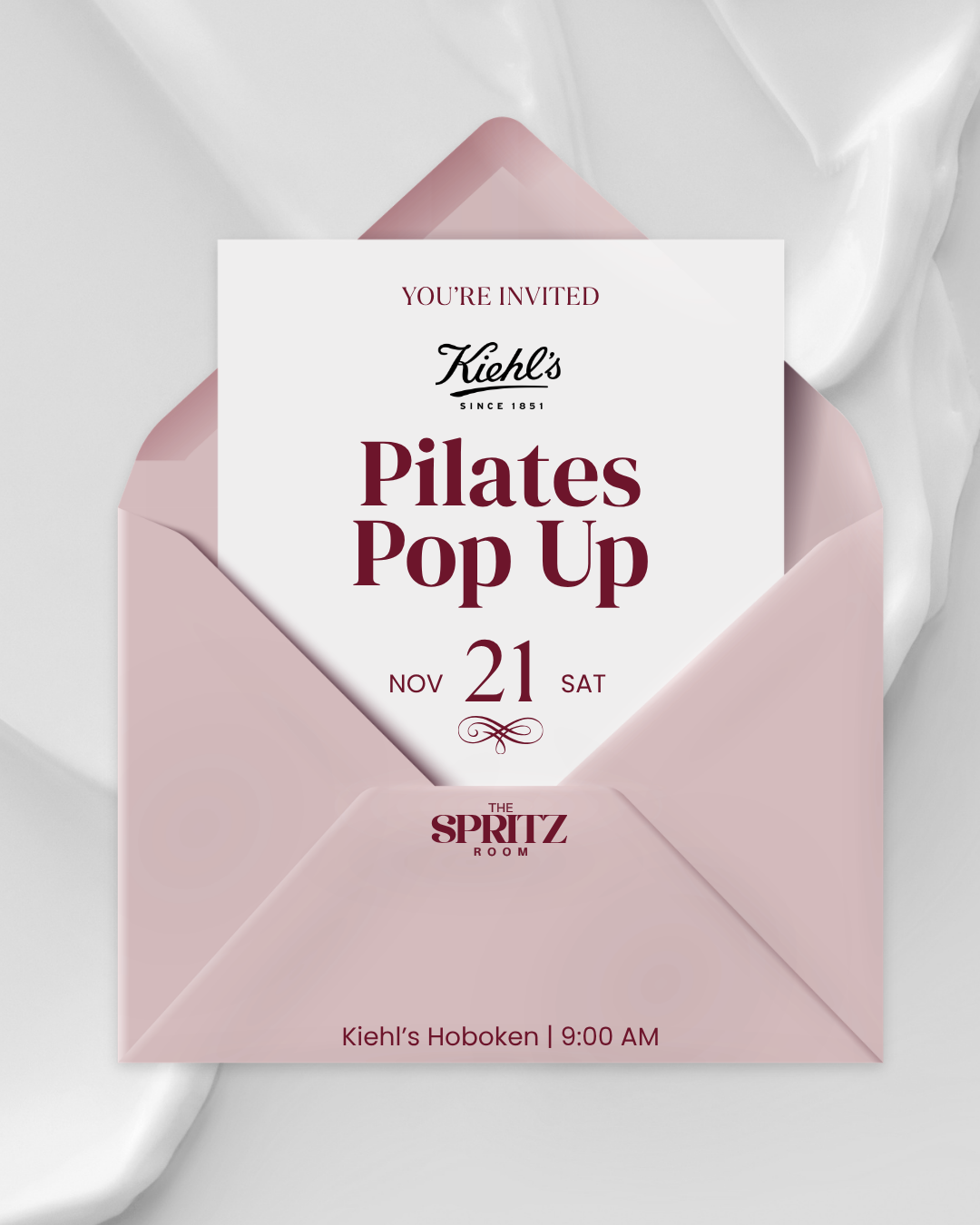 Kiehl's Pilates Pop Up - Nov 21