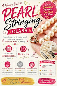 Pearl Stringing Class